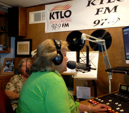 Debbie Stanuch and Marideth in the KTLO studio